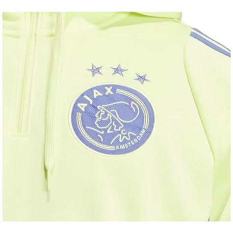 2024-2025 Ajax Hooded Track Top (Yellow)