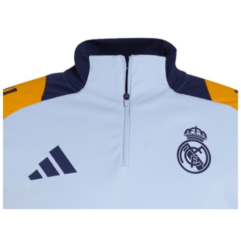 2024-2025 Real Madrid Training Top (Glow Blue)