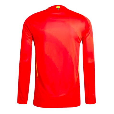 2024-2025 Spain Authentic Long Sleeve Home Shirt (Hermoso 10)