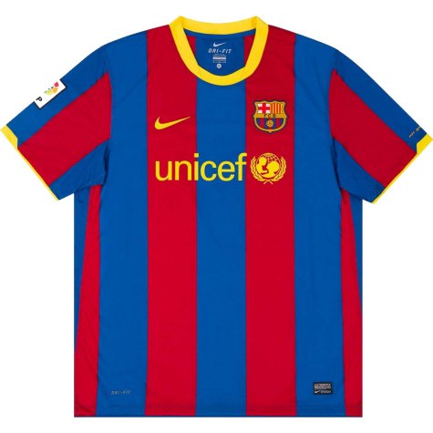 Barcelona 2010-11 Home Shirt (L) (Very Good) (Messi 10)