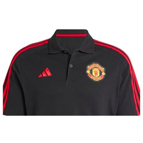 2024-2025 Man Utd DNA Polo Shirt (Black)