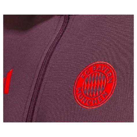 2024-2025 Bayern Munich Tracksuit (Shadow Maroon) - Kids