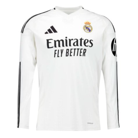 2024-2025 Real Madrid Long Sleeve Home Shirt (Ronaldo 9)