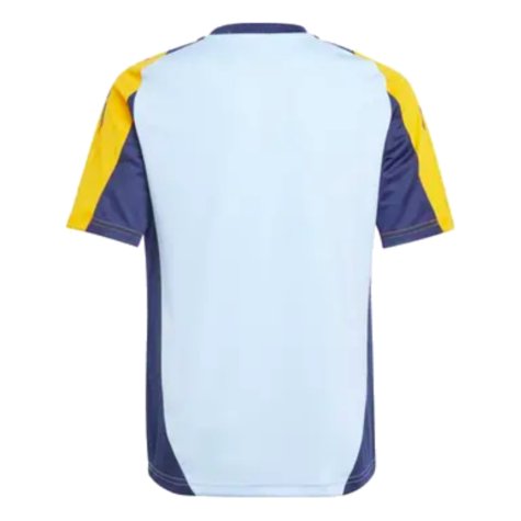 2024-2025 Real Madrid Training Shirt (Glow Blue) - Kids (Rudiger 22)