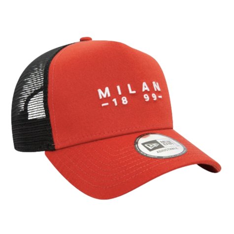 AC Milan Seasonal Wordmark EF Trucker Cap (Red)