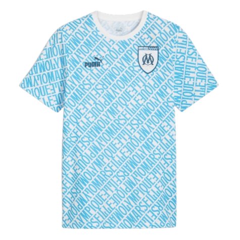 2024-2025 Marseille ftblCulture Tee AOP (Blue) (Cornelius 13)