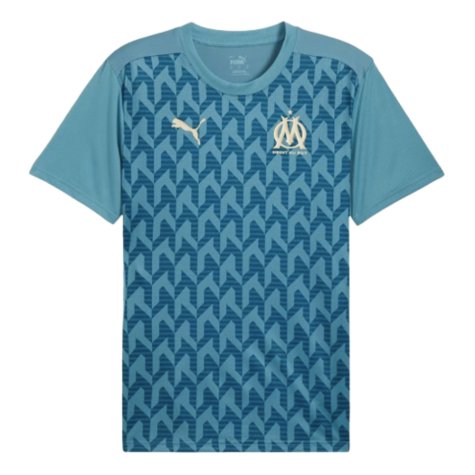 2024-2025 Marseille Pre-Match Shirt (Bold Blue) (Kondogbia 19)