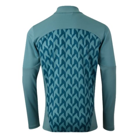 2024-2025 Marseille Prematch 1/4 Zip Top (Bold Blue)