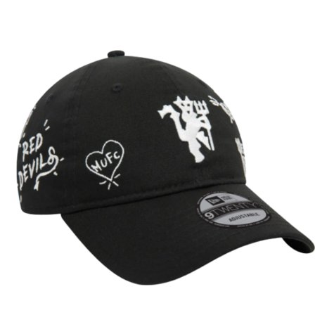 Man Utd Scribble 9Twenty Cap (Black)