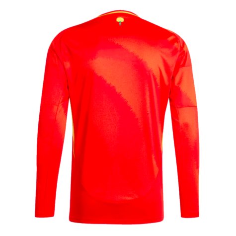 2024-2025 Spain Long Sleeve Home Shirt (Your Name)