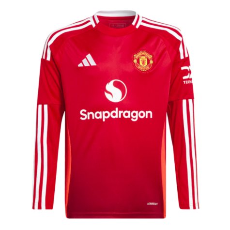 2024-2025 Man Utd Long Sleeve Home Shirt (Kids) (McTominay 39)