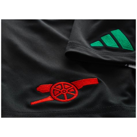 2024-2025 Arsenal Away Shorts (Black) - Kids