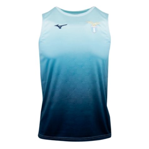 2024-2025 Lazio Graphic Sleeveless Training Shirt (Ice Blue) (Hysaj 23)