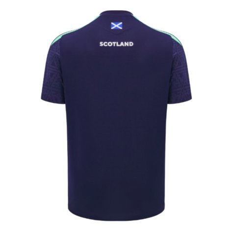 2024-2025 Scotland Rugby Training Poly Shirt (Navy) - Kids