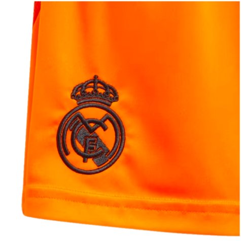 2024-2025 Real Madrid Away Shorts (Orange) - Kids