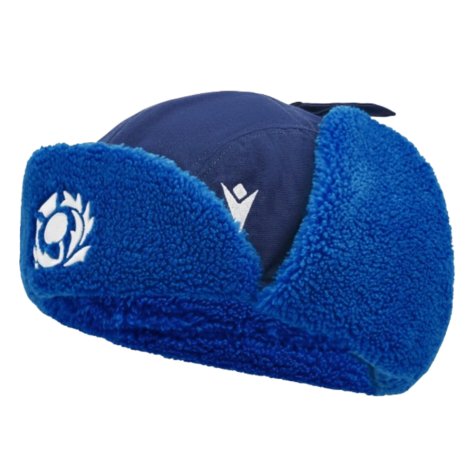 2024-2025 Scotland Rugby Trapper Fleeced Cap (Navy)