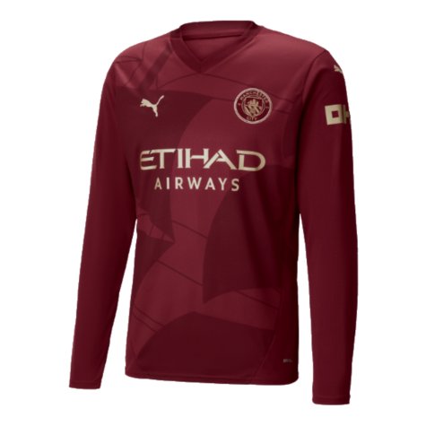 2024-2025 Man City Third Long Sleeve Shirt (Grealish 10)