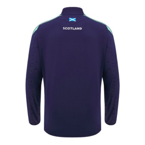 2024-2025 Scotland Rugby Half Zip Training Top (Navy) - Kids