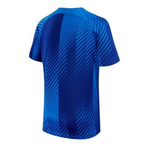 2024-2025 Barcelona Pre-Match Shirt (Blue) - Kids (Alonso 17)