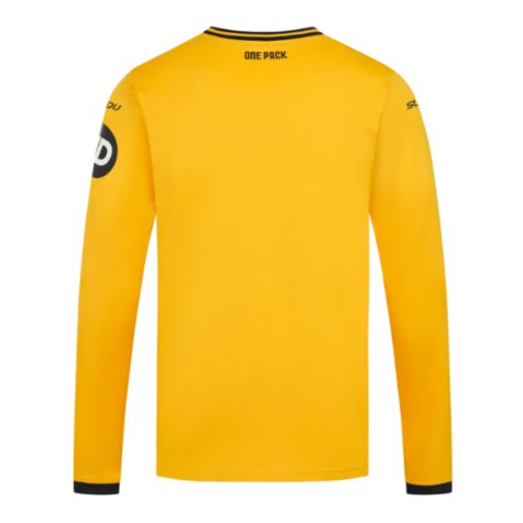 2024-2025 Wolves Long Sleeve Home Shirt