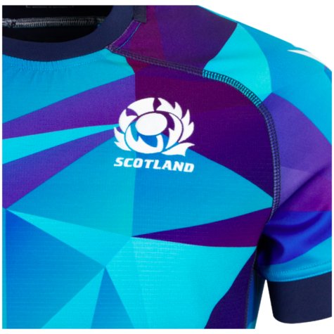 2024-2025 Scotland Rugby Training Jersey (Blue) - Kids