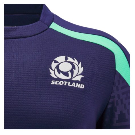 2024-2025 Scotland Rugby Training Round Neck Top (Navy) - Kids