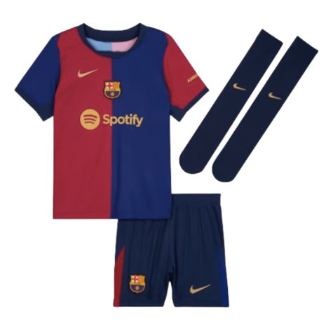 2024-2025 Barcelona Home Mini Kit (Messi 10)