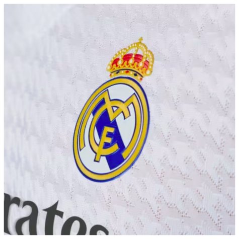 2024-2025 Real Madrid Authentic Long Sleeve Home Shirt