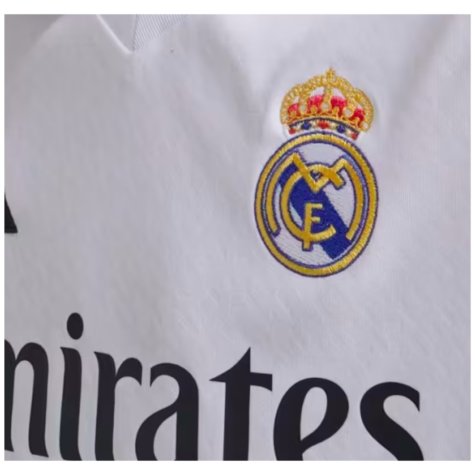 2024-2025 Real Madrid Long Sleeve Home Shirt (Kids)