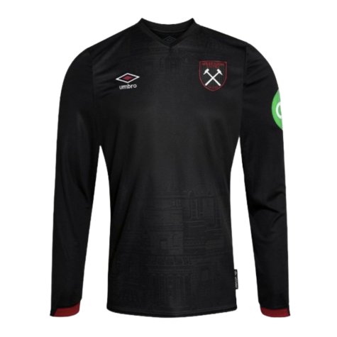 2024-2025 West Ham Long Sleeve Away Shirt (Kids) (Di Canio 10)