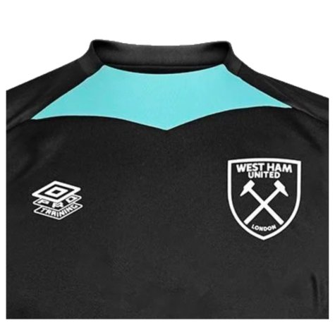 2024-2025 West Ham Training Jersey (Black) - Kids (Cresswell 3)