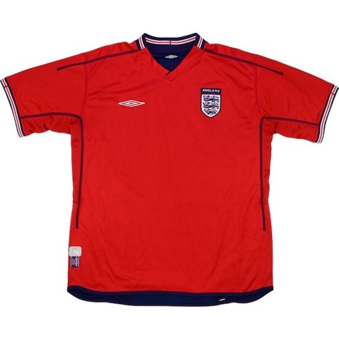 England 2002-04 Away Shirt (XL) (Excellent) (FERDINAND 5)