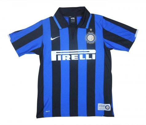 Inter Milan 2007-08 Home Shirt (Centenary) (Mint) (Vieira 14)