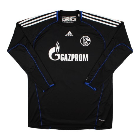 Schalke 2010-11 Long Sleeve Goalkeeper Home Shirt (XL) Fahrmann #1 (Very Good)