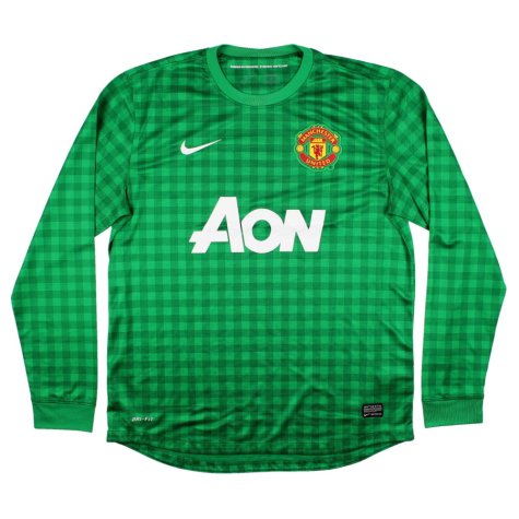 Manchester United 2012-13 Home GK Shirt (S) (Excellent) (Amos 40)