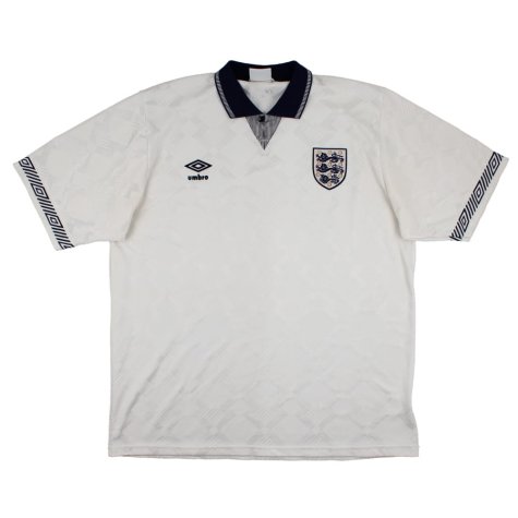 England 1990-92 Home Shirt (XL) (Good) (Owen 10)