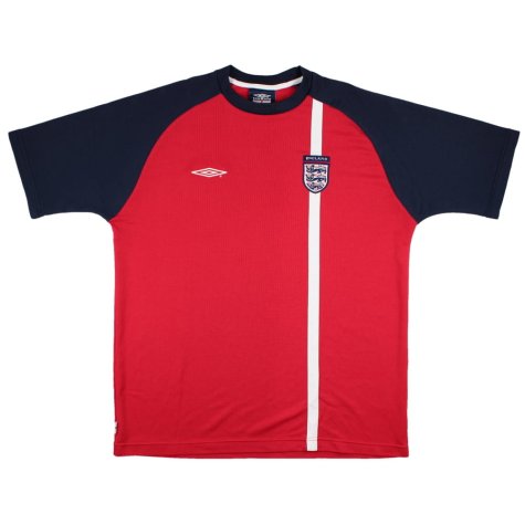 England 2001-03 Umbro Training Shirt (XL) (Excellent) (Gascoigne 8)