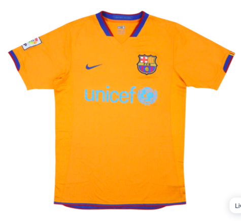 Barcelona 2006-07 Away Shirt (L) (Good) (Bronckhorst 12)