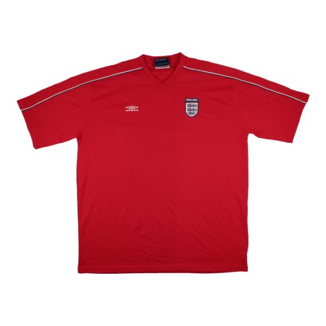 England 2000s Umbro Training Shirt (XXL) (Very Good) (Gascoigne 8)