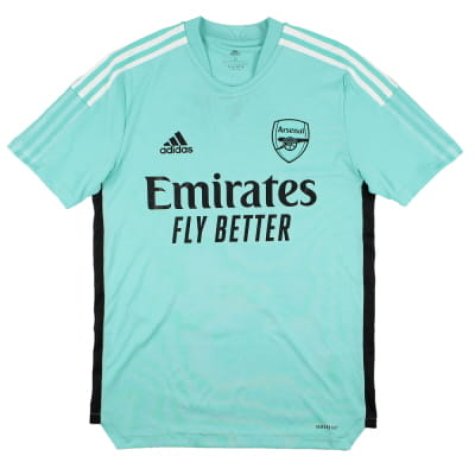 Arsenal 2021-22 Adidas Training Shirt (S) (BERGKAMP 10) (Excellent)