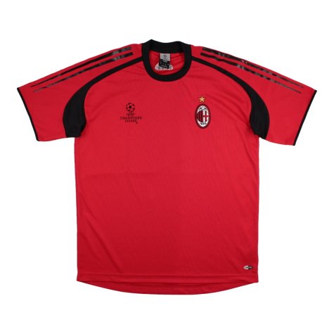 AC Milan 2004-05 Adidas Champions League Training Shirt (L) (Inzaghi 9) (Very Good)