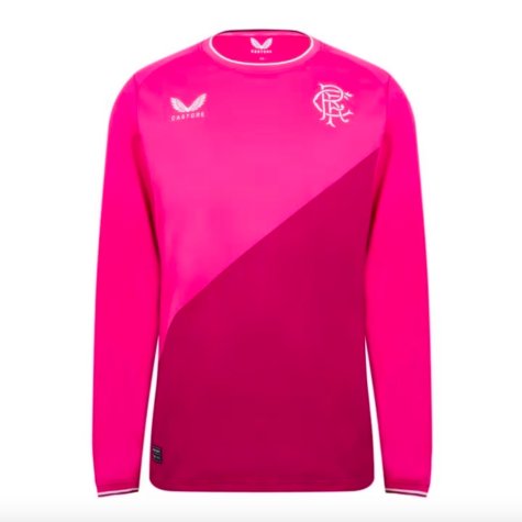 Rangers 2022-23 Long Sleeve Goalkeeper Away Shirt (Sponsorless) (Womens 10) (Excellent) (McGregor 1)