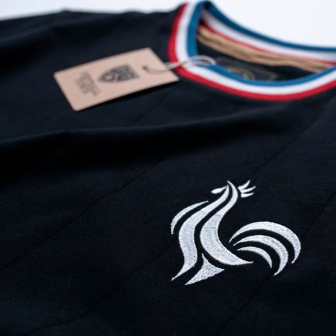 Vintage France Les Bleus Black Soccer Jersey