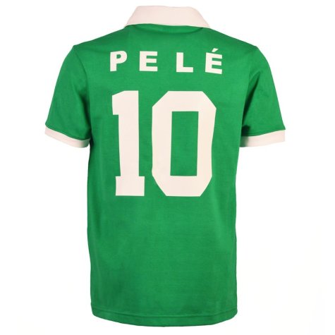 New York Cosmos Pele Green Retro Shirt with PELE 10