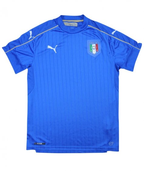 Italy 2016-17 Home Shirt (XLB) (Good) (Immobile 11)