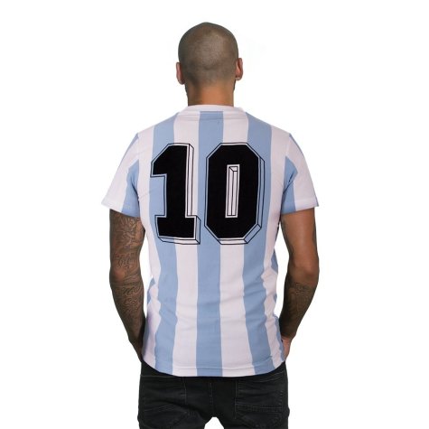 Argentina 1982 V-Neck Number 10 T-Shirt