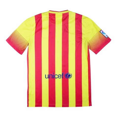 Barcelona 2013-14 Away Shirt (S) (Excellent) (Fabregas 4)