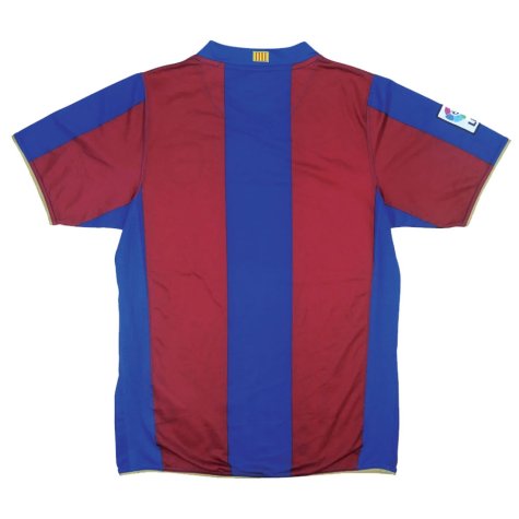 Barcelona 2007-08 Home Shirt (XL) (Excellent) (Messi 19)