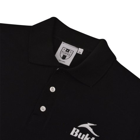 BUKTA Heritage Polo Black with White Cuffs