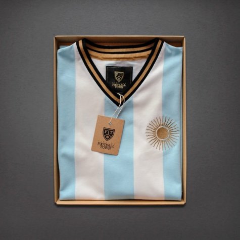 Vintage Argentina El Sol Albiceleste Soccer Jersey